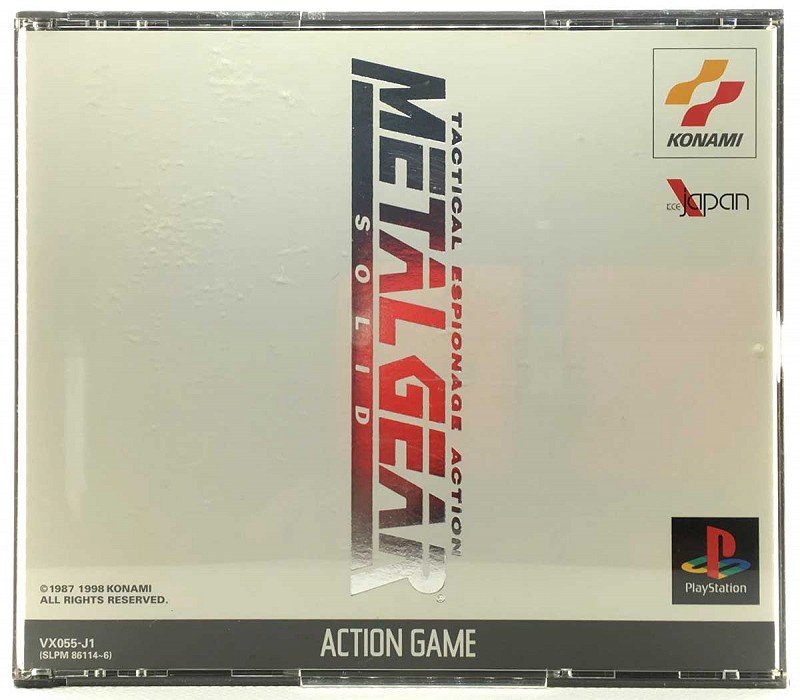 Photo of the jewel case for Metal Gear Solid for Sony Playstation
